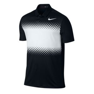 Nike size M Tiger Woods TW Mobility Majors Polo Shirt 833165-010  ⭐️⭐️⭐️…